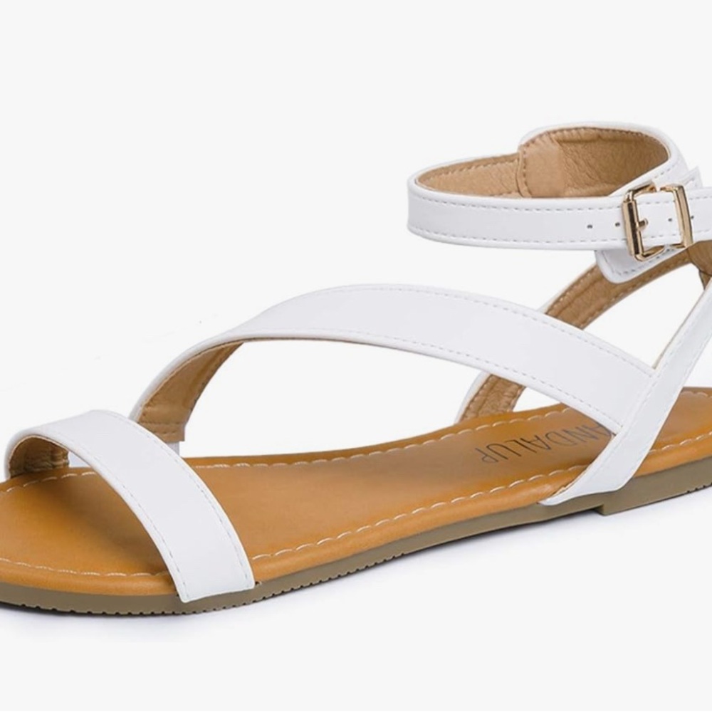 Chic White Strappy Sandals